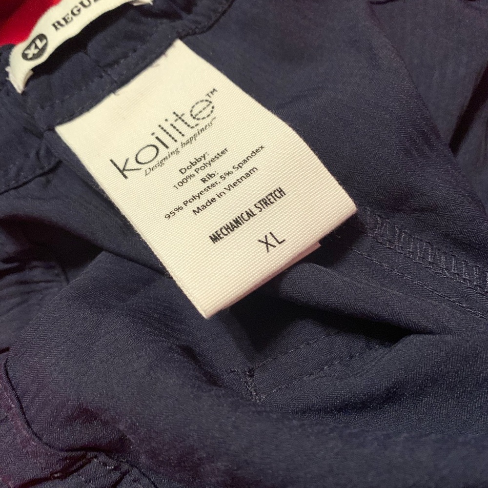 Koi scrub pants navy blue size xl.  Worn once.